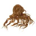 Wavy Long Synthetic Hair Wig for Women, High Temperature Resistant Cosplay Wigpiece, Daily Party Hair Wig Makeover