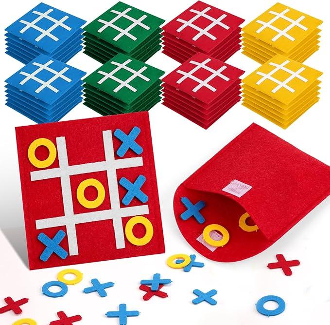 EZLYFF 24 Pcs Tic Tac Toe Strategy Board Games for Kids Family, Easter Party Favors Goodie Bag Stuffers for Kids, Classroom Prizes Elementary, Birthday Party Gifts