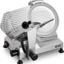 VEVOR Commercial Meat Slicer, 400W Electric Cutter, Removable 12" Carbon Steel Blade and Food Tray, 0-0.59" Adjustable Thickness Food Slicer Machine, for Frozen Meat, Ham, Baguett, Steak, ETL Approved