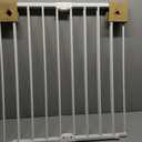 Toddleroo Easy Swing & Lock Baby Gate for Top of Stairs: 31" Tall, White