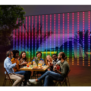 ZAIYW WiFi Smart Curtain Lights Work with Alexa, 20x10Ft 600 LED RGB Color Changing Curtain Lights with APP Control Music Sync, Fairy Curtain Light Plug in for Christmas Wedding Outdoor Decor