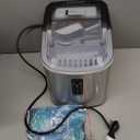 EUHOMY Ice Maker Countertop, 9 Cubes Ready in 6 Mins, 26lbs/24H, Self-Cleaning, Portable Ice Maker Machine with Carry Handle, Basket and Scoop, 2 Sizes of Bullet Ice for Home, Kitchen, Office