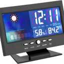 Temperature Humidity Clock with Alarm, Calendar, Weather Forecast for Home