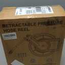 PWACCS Retractable Pressure Washer Hose Reel, 1/4" x 60ft Heavy Duty Power Washer Hose Reel, High Pressure Reel Auto Rewind, Wall/Floor Mounted, 3600 PSI