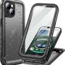 Cozycase for iPhone 15 Case Waterproof - 360 Heavy Duty with Screen/Camera Protector Shockproof IP68 Underwater Dustproof Water Dust Shock Proof Double Full Body/Front and Back 15 Protective Case Slim