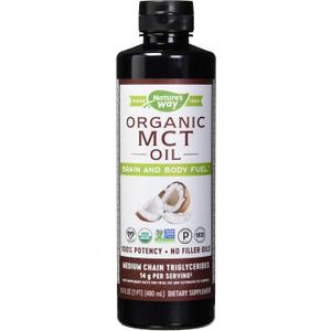 Nature's Way Nature's Way Organic Mct Oil from Coconut, Non-GMO, Gluten-Free, 14 G Mcts Per Serving, 16 Fl Ounce, 16 Fl Ounce (Pack of 6) (EXP 02/01/28)