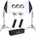 Upgrade LED BulbSoftbox Lighting Kit, Continuous Photography Lighting Kit with 2X175W 3000-6700K E27 LED Bulb, 2x20x28in Soft Box , Photo Studio Lights Equipment for Camera Shooting, Video Recording