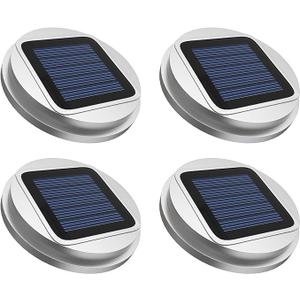 Solar Lights Replacement Top Parts for Outdoor Solar Watering Can Hanging Lanterns with 90 LED String Lithgs Detachable Connector (Warm White ) (4 PCS for Mason Jar)
