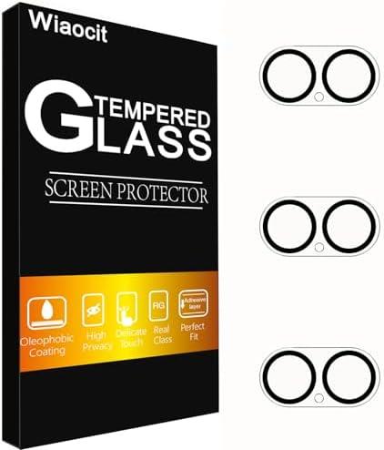 Wiaocit 3 Pack Tempered Glass Camera Lens Protector for iPhone 17/ iPhone 16/ iPhone 16 Plus, 9H Hardness, Anti-Scratch, Case Friendly Pack of 2
