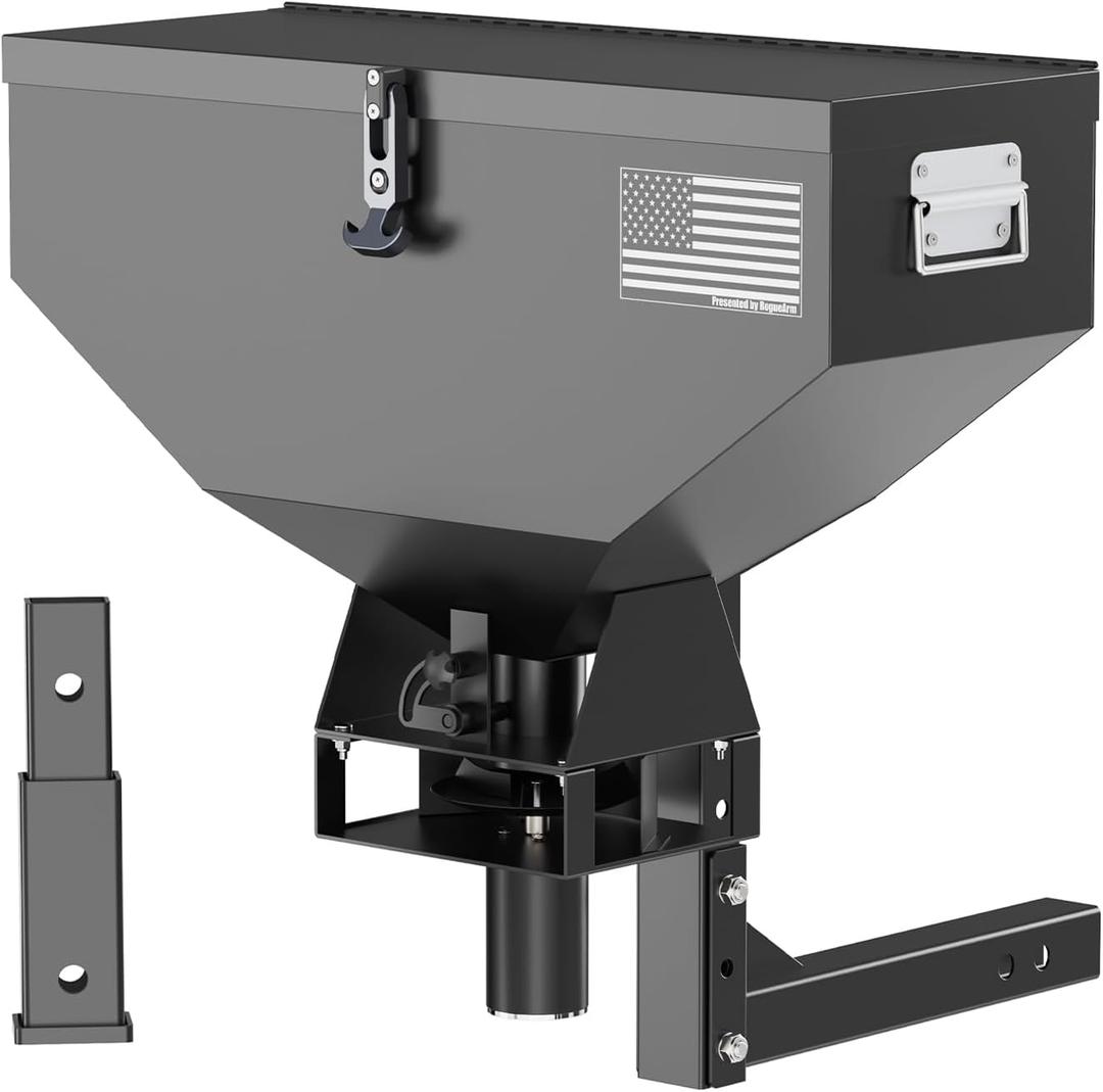 200lb ATV Seed Spreader, 12V Adjustable All Season Spreader