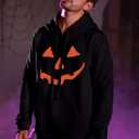 Arvilhill Mens Halloween Pumpkin Hoodies Funny Skeleton Sweatshirts (S-3XL) (S)