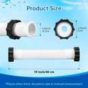 Pool Pump Hose 1.5" x 16", For Intex & Above Ground Pool Filters