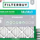 Filterbuy 14x14x1 Air Filter MERV 8 Dust Defense (3-Pack), Pleated HVAC AC Furnace Air Filters Replacement (Actual Size: 13.75 x 13.75 x 0.75 Inches)