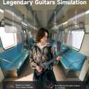 Donner HUSH X PRO Electric Guitar Kit - Smart Travel Guitar with Dozens of Preset Combinations, 7 Tone Sim Options, Black
