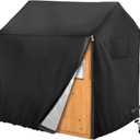 Playhouse Cover, Outdoor Plastic Wooden Playhouse Covers, 50" L X 45" W X 55" H, Waterproof, Easy To Put On With Side Zipper, 640d Heavy Duty Oxford Fabric, (Black)