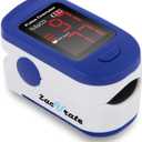Zacurate 500BL Fingertip Pulse Oximeter Blood Oxygen Saturation Monitor with Batteries Included (Navy Blue)