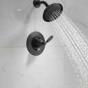 Delta Woodhurst 14 Series Shower Faucet Set, Matte Black Shower Head and Handle Set, Valve Trim Kit, Matte Black T14232-BL (Valve Not Included)
