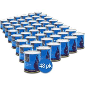 1 Day Yahrzeit Candle - 48 Pack - 24 Hour Kosher Yahrtzeit Memorial and Yom Kippur Candle in Tin Cup Holder