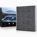 Auto Dynasty Cabin Air Filter Compatible with 2002-2024 Chrysler Town & Country Dodge Grand Caravan Infiniti F/G/M/Q-Series Frontier Ram VW Replacement for 68127809AA 4536018 LA1616 FI1195C