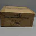 10.5-Inch Carbon Steel Wok, Stay-Cool Wooden Handle Stir-Fry Pan for 23 Servings, Authentic Chinese Cooking For All Stovetops, Non Toxic, Oven-Safe, 2-Piece Set