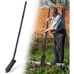 Trench Shovel, 4-Inch Trenching Shovel, Trenching V-Spade for Digging - 56 Inches Trench Digger Tool
