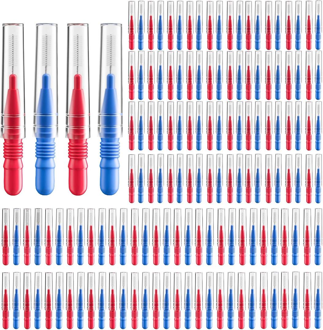 RAZOKO Interdental Brush, Flossing Head,Easy Use Tooth Cleaning Tool 176 Count (2.5mm/3mm)