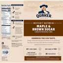 Quaker Instant Oatmeal, Maple & Brown Sugar, Individual Packets, 1.51 Ounce (Pack of 48) (EXP 05/01/27)