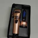 BaBylissPRO FXONE Professional Cordless Clipper - Beard Trimmer for Men, Professional Stylist & Barber Clippers, USB-C Cordless Hair Clippers for Men with Interchangeable Battery (Rosegold)