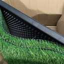 LOOBANI Dog Grass Pad with Tray - Dog Litter Box - Indoor Potty for Apartment and Patio Training - with 2 Packs Grass Pee Pads for Replacement, 16x20 Inch