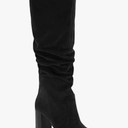 Juliet Holy Womens Knee High Boots Chunky High Heel Square Toe Side Zipper Wide Calf Boot
Size 7.5