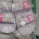 The Children's Place Baby Girls and Toddler Everyday Slide Sandals with Backstrap, White Paint Splatter, 9