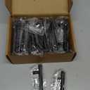 30 Pack Cabinet Handles Matte Black Cabinet Pulls with 3 Inch Hole Center, Stainless Steel Kitchen Cabinet Handles Black Kitchen Handles for Cabinets and Drawers, 76mm Hole Centers (3 Inch Hole Centers)