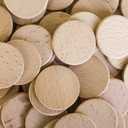Super Z Outlet Round Unfinished 1.5" Wood Cutout Circles Chips for Arts & Crafts Projects, Board Game Pieces, Ornaments (100 Count)