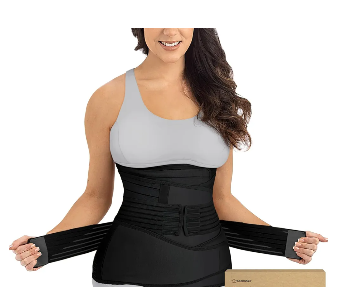 3 in 1 Postpartum Belly Support Recovery Wrap – Postpartum Belly Band, After Birth Brace, Slimming Girdles, Body Shaper Waist Shapewear, Post Surgery Pregnancy Belly Support Band (Midnight Black, XL)