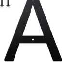 6 Inch House Numbers and Metal Letters for Outdoor Signs, House Numbers for Outside, Aluminum Address Letters and Numbers for Door, Mailbox, Garden, Perfect for Home or Office (Letter A)