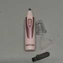 Ear and Nose Hair Trimmer Clipper - 2026 Professional Painless Eyebrow & Facial Hair Trimmer for Men Women, Battery-Operated Trimmer with IPX7 Waterproof, Dual Edge Blades for Easy Cleansing Rose Pink