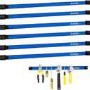 6 Pieces 24" Magnetic Tool Holder Strip, Blue Magnet Bar, Metal Tool Organizer Rack for Garage Organization, Easy To Install in Workshop, Mounting Screws Included