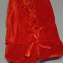 Ruffled Velvet Christmas Tree Skirt Fit, Plush Christmas Tree Skirt, Vintage Xmas Decorations for Indoor Outdoor Decor Holiday Supplies(Red,36 Inch)