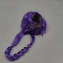 Purple Braid Wigs for Girls Long Braids Wigs Hair Halloween Party Accessories Costume Dress-up Cosplay Wig