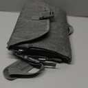 Kopi Baby Portable Diaper Changing Pad - Baby Diaper Changer Travel Bag with Wipes Pocket, Smart Design Portable Changing Mat, Infant Travel Station Kit, Gift for Newborn Girl & Boy - Grey, Classic