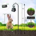 FEED GARDEN Adjustable 32 Inch Small Shepherd Hooks for Outdoor, Garden Hooks for Lanterns, Sheperd Hook for Hanging Plants, Bird Feeders, Solar Lights, Mason Jars, Weddings Decor,1 Pack