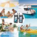[Up to 8.5''] Waterproof Phone Pouch Floating 2 Pack, IPX8 Double Space Waterproof Phone Case with Lanyard for iPhone 17 16 15 Pro Max, Galaxy S26 Ultra, Cellphone Dry Bag Beach Cruise Ship Essentials