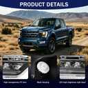 Driver Side LED Fog Light Compatible with 2021-2023 Ford F-150, Left Driver & Right Passenger Front Bumper Lamp with Bulbs, No Wiring Harness, Replaces FO2592259 19629200 ML3Z15201C