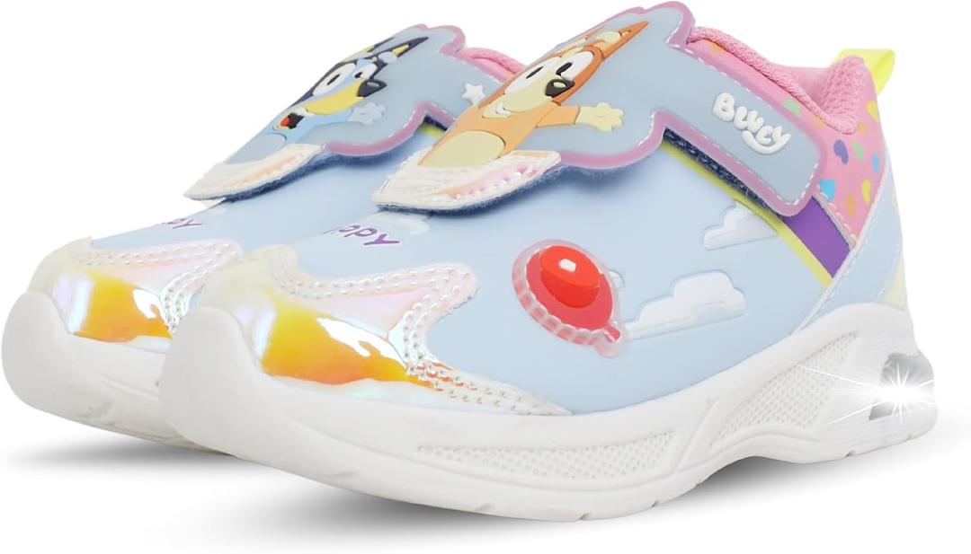 Bluey Toddler Girls and Bingo Light Up Sneakers - 8 Blue/ Multi
