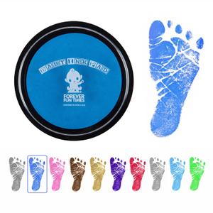 Baby Hand and Footprint Kit by Forever Fun Times | Get Hundreds of Detailed Prints with One Baby Safe Ink Pad | Easy to Clean, and Works with Any Paper or Card | Clean and Safe (Blue, Big)