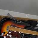Donner Electric Guitar, DST-152S 39" Electric Guitar Kit HSS Pickup Coil Split, Guitar Starter Pack for Adult Beginners with Amp, Bag, Accessories, Sunburst