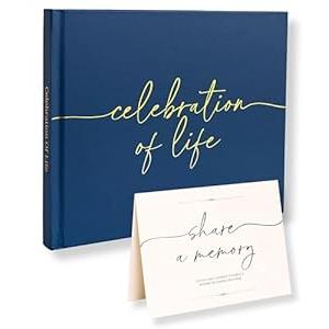 Lamare Funeral Guest Book for Memorial Service – Elegant Celebration of Life Guest Book and in Loving Memory Guest Book  Condolences Book for Funeral
