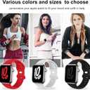 2 x (6 Packs) Sport Bands Compatible with Apple Watch Band 38mm 40mm 41mm 42mm 44mm 45mm 46mm 49mm Silicone iWatch Band Ultra 3 2 1 SE Series 11 10 9 8 7 6 5 4 3 2 1 Women Men (Red/White/Wine Red/Midnight Blue/Black/Gray)