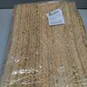Hausattire Hand Woven Jute Braided Rug, 2'x6' – Natural, Reversible Boho Entry Area Rugs for Kitchen, Living Room I Farmhouse Indoor Outdoor Decorative Floor Rug, 24x72 Inches