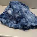 BEDELITE Faux Fur Throw Blanket for Couch, Decorative Tie-Dye Blue Plush Bubble Blanket - Super Soft & Cozy Fluffy Faux Rabbit Fur Blanket for Women Gift, 50x60 Inches